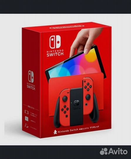 Прошитые Nintendo Switch oled – Mario Red Edition