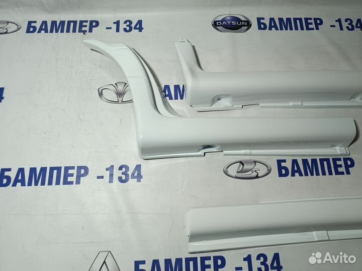 Пороги 2114,2115 в цвет кузова белое облако 240