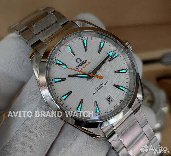 Часы Omega Seamaster Aqua Terra 150m 41 мм white