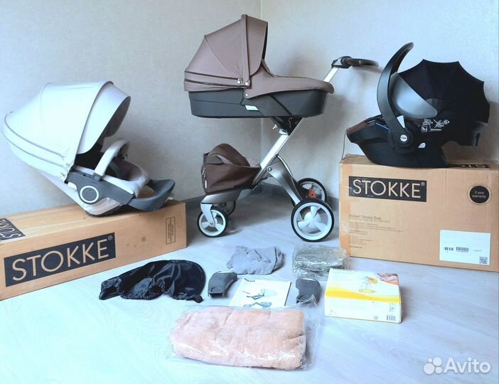 Детская коляска Stokke Xplory 3в +tatamia+кроватка