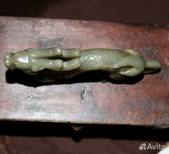 Артефакт из нефрита Зеленый Дракон «Цинлун»