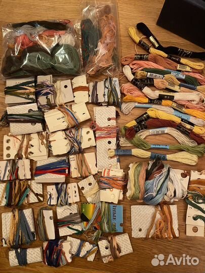 Вышивка нитки мулине, канва