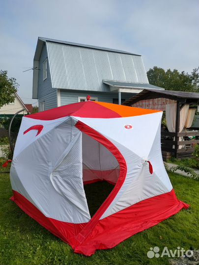 Зимняя палатка медведь куб 4