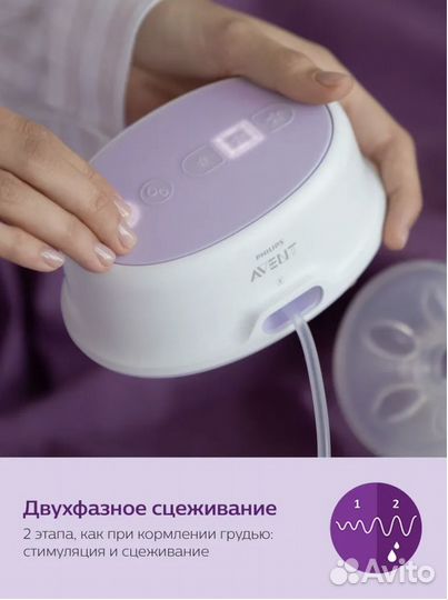 Электронный молокоотсос philips avent