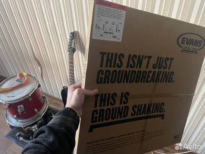 Пластик для бас-барабана 22