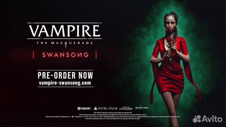 Vampire: The Masquerade - Swansong на PS4 и PS5
