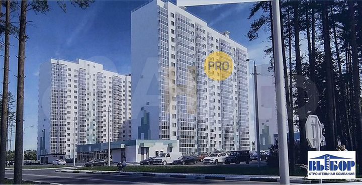 2-к. квартира, 56,6 м², 13/17 эт.