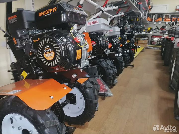 Мотоблок бензиновый Brait 7лс фрезы+сошник