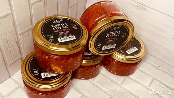 Сытная икра рыбки чавычи