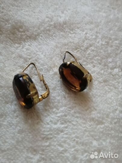 Старинные серьги и винтажный браслет