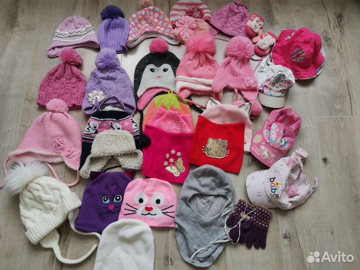 Шапки для девочки от 0 до 5 лет