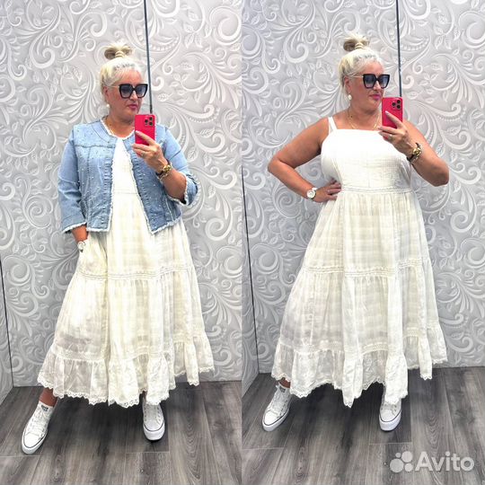 Сарафан хлопок/шитье р.52-64