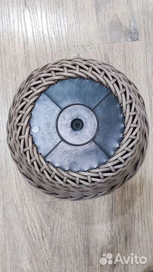 Кашпо из ротанга цвет капучино