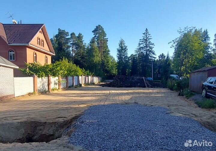 Расчистка участка. Отсыпка. Удаление камней