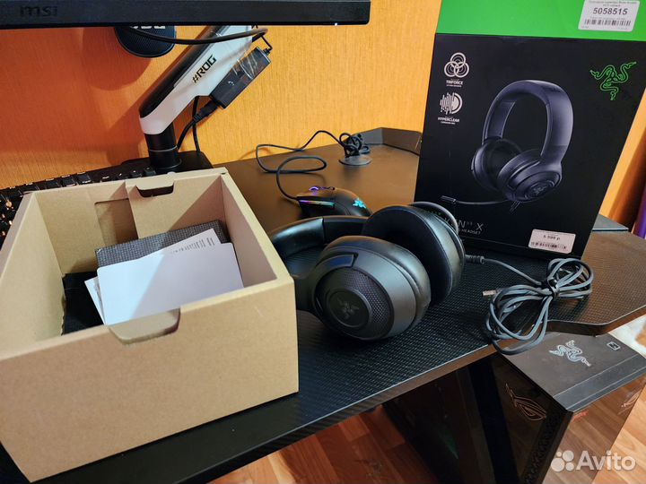 Проводные наушники Razer Kraken V3 X черный