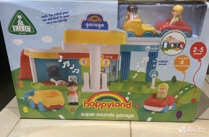 Набор ELC Гараж парковка,заправка,мойка,со звуками