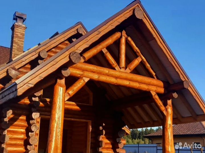 Сруб ручной рубки