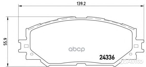 Колодки тормозные дисковые перед P83082 Brembo