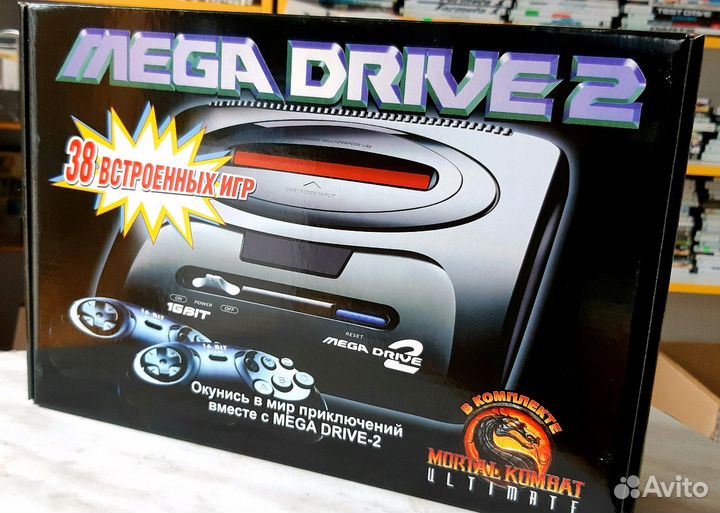 Sega Mega Drive 2 + (38 игр)