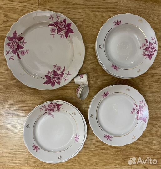Сервиз фарфор тарелки гфз Городница СССР