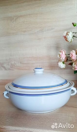 Винтажная супница фарфор