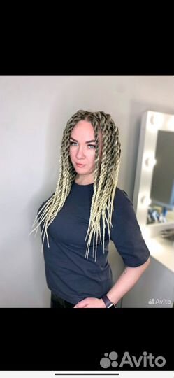 Синегальские косы (Мамба твист)