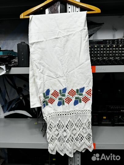 Рушник сурпан старинный хлопок домоткань вышивка