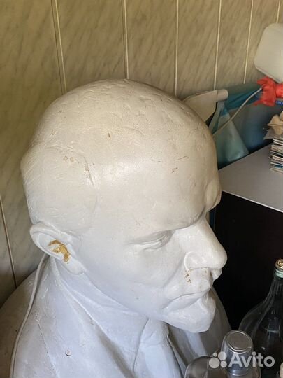 Бюст ленина гипс