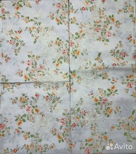 Наволочки с вышивкой лен Жаккард Сатин СССР