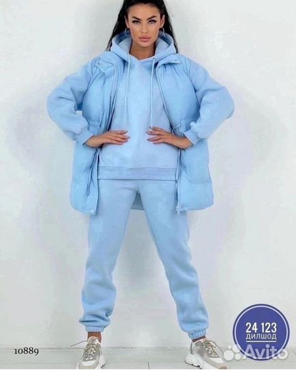 Спортивный костюм женский теплый новый