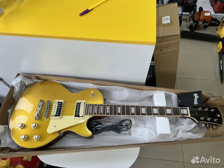Гитара Stagg SEL-STD Gold (с1)