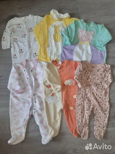 Одежда для девочки 68 74 80 пакетом