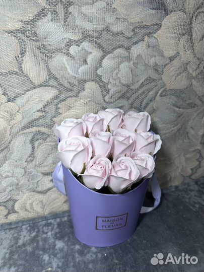 Букет из мыльных роз