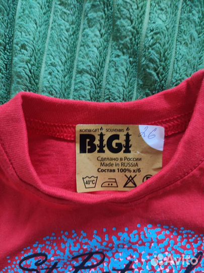 Футболка детская новая 80