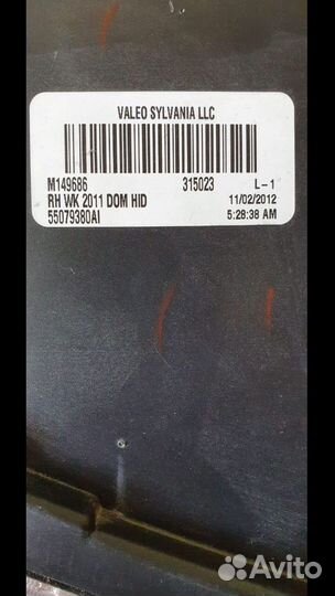 Фара jeer grand Cherokee wk2 правая