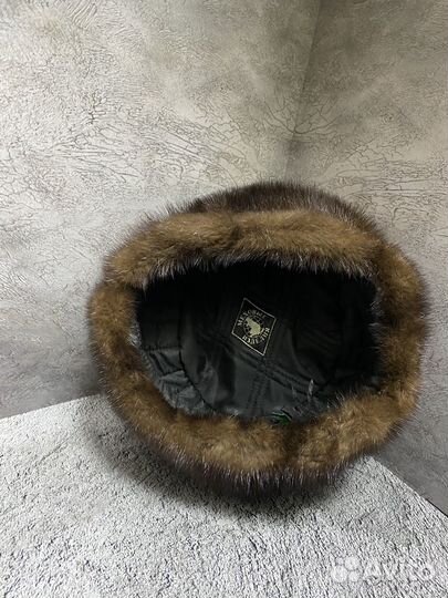 Норковая шапка мужская