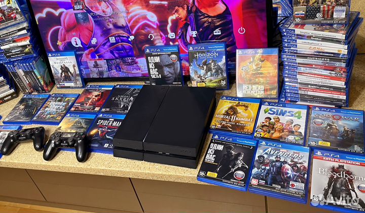 Sony playstation 4 + 177 игр