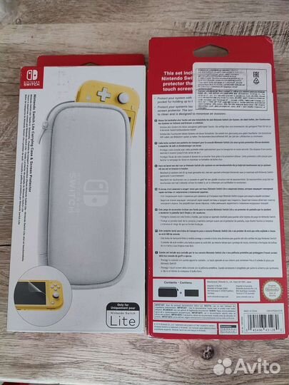 Чехол и плёнка для nintendo switch lite