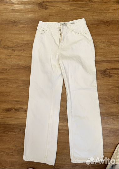 Джинсы белые lime straight