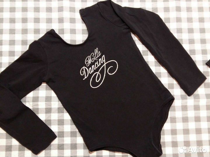 Гимнастический купальник + юбочка