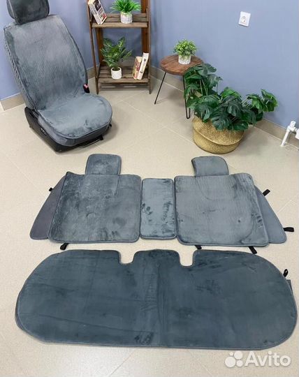 Меховые накидки на сиденья Эко Мутон