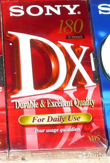 Видеокассеты VHS Sony DX TDK XQ 180 б/у