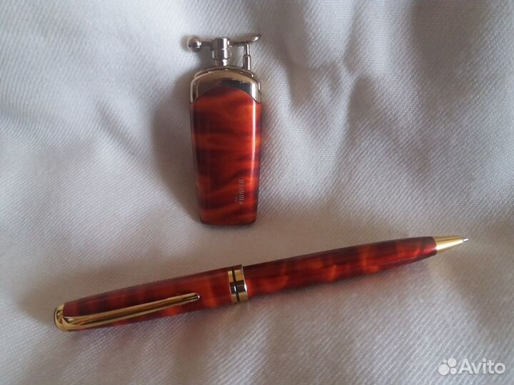 Набор зажигалка и ручка Times pioneer винтаж
