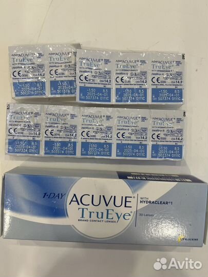 Контактные линзы Acuvue Tru Eye 1day -1,5