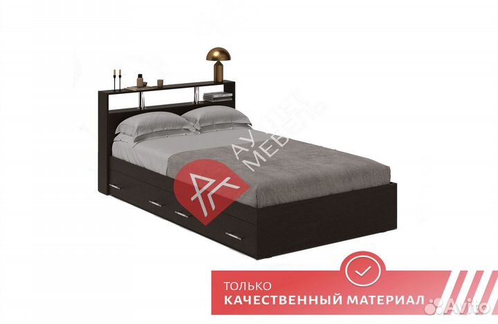 Кровать 120х200 с ящиками