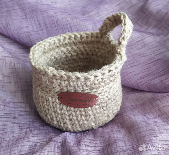 Корзинка из джута (подвесная)