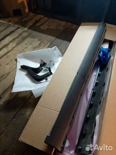 Накладки на пороги Киа Соренто 2 хм Оригинальные