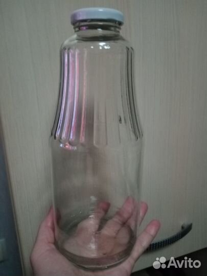 Стеклянная бутылка 1 л