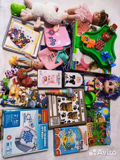 Игрушки пакетом для девочки