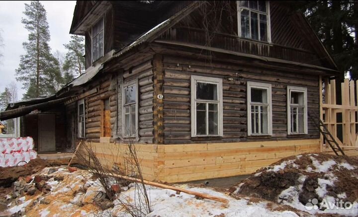 Каркасные дома/Замена венцов/Подъем домов/Кровля